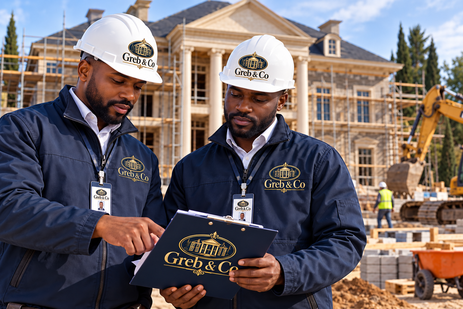 Équipe de chantier Greb & Co Real Estate — rendu conceptuel Greb & Co Real Estate