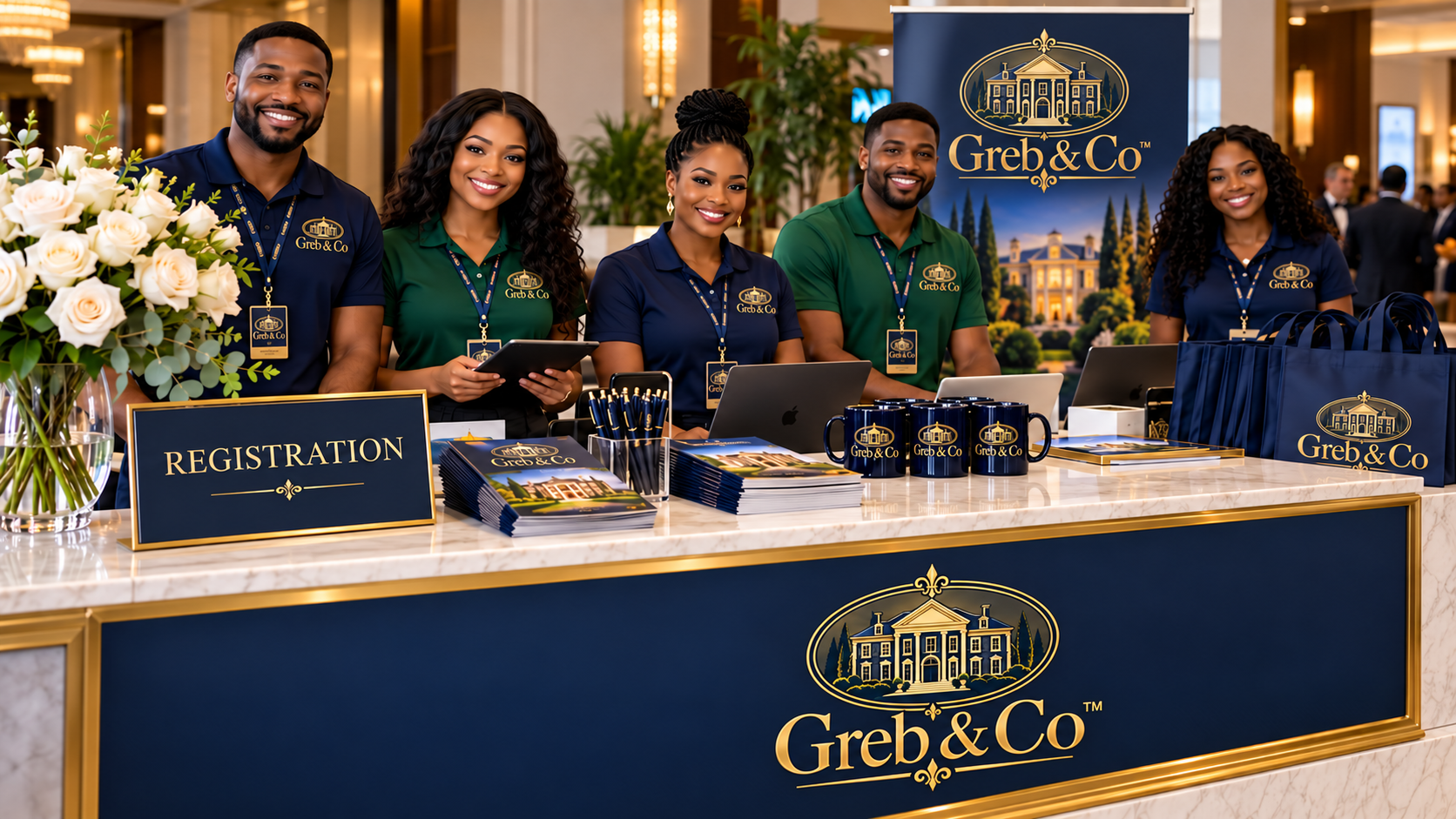 Accueil de séminaire Greb & Co Real Estate — rendu conceptuel Greb & Co Real Estate