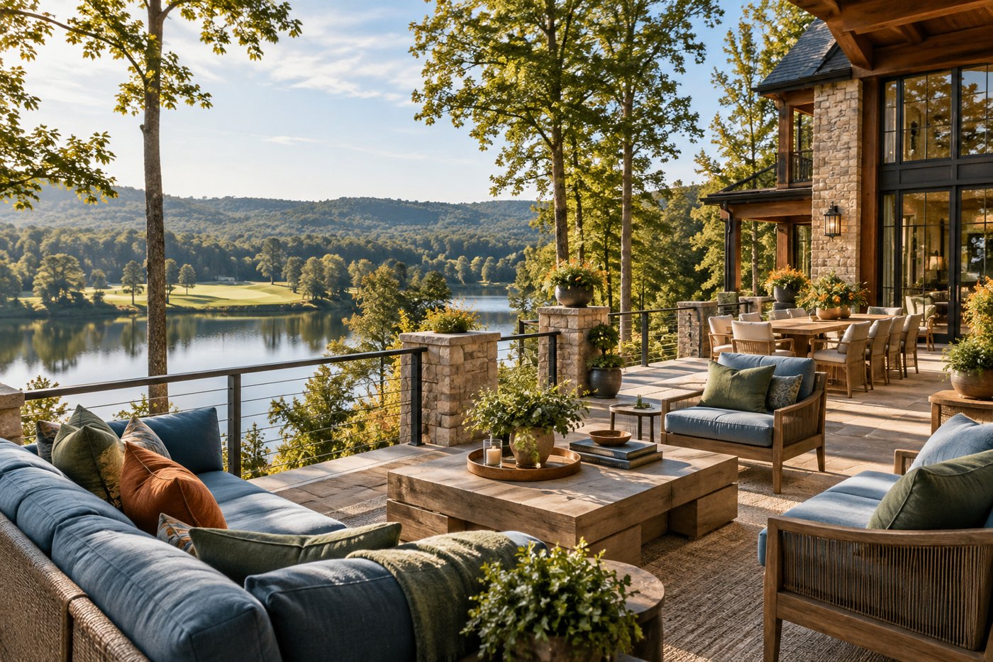 Concept Providence Valley Estate : Terrasse au bord du lac