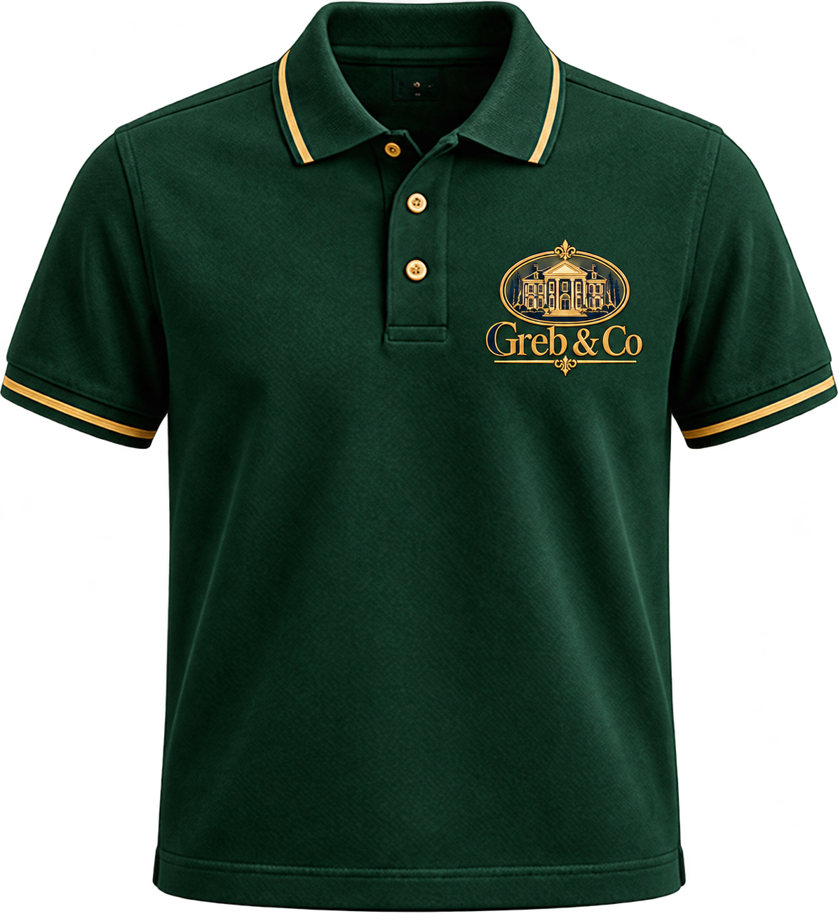 Deep green polo — Greb & Co Real Estate™